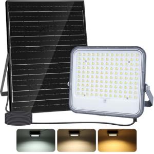 Aigostar - Foco proyector LED solar con mando a distancia，1…