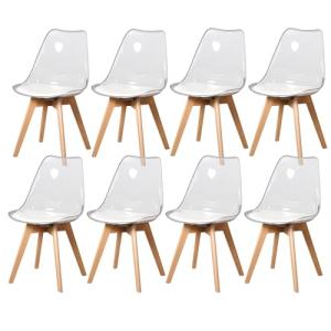 BenyLed Juego de 8 sillas de Comedor de Estilo escandinavo,…