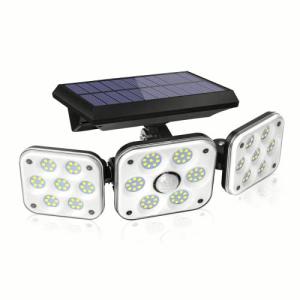 Luz Solar Exterior con 138 LED, Foco Solar Exterior con Sen…