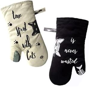 Manoplas de cocina guantes de horno resistentes al calor, a…