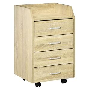 Vinsetto Cajonera de Oficina Mueble Auxiliar para Archivos…