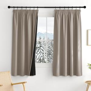 PONY DANCE Cortinas Dormitorio Cortas 2 Piezas,Cortinas 100…