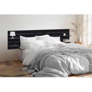 DHOME Cabecero con Estantes de Madera reciclada DM Colgante…