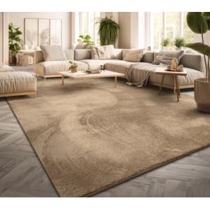 TT Home Alfombra Salón Pelo Corto Monocolor Diseño Moderno…