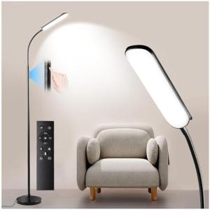 Yikuneng Lampara de Pie LED Regulable, 1800LM Brillante Lam…