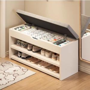 DODOBD Madera Banco Almacenaje con Asiento,Banco Zapatero c…