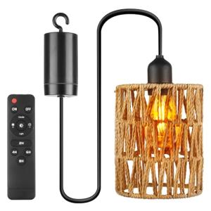 Lámpara colgante con batería, lámpara colgante con mando a…