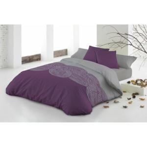 Juego de Funda nórdica Hosteline ONENAL Malva Cama de 90 3…