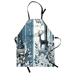 ABAKUHAUS Navidad Delantal de Cocina, Étnico Hojas de Invie…