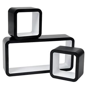 WOLTU Estantería de Pared Estantería Cubo Conjunto de 3 Est…