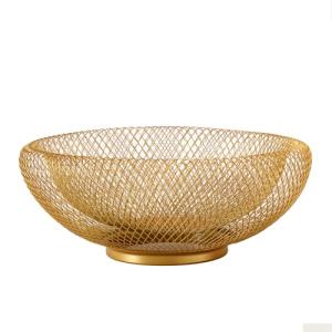 IBWell Cesta de almacenamiento de frutas tejida de alambre…