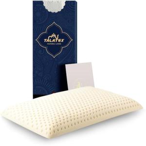 Talatex Almohada plana de látex natural, almohadas ultra de…