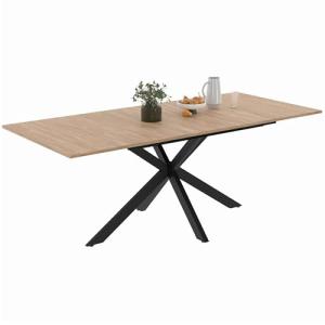 IDMarket Alix Mesa de comedor de madera extensible, rectang…