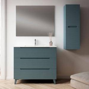 Kibath Conjunto de Mueble de Baño Boreal 100 cm 3 cajones c…