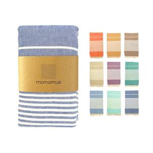 MOMOMUS Fouta Playa XXL, con Flecos y 100% Algodón – Ideal…