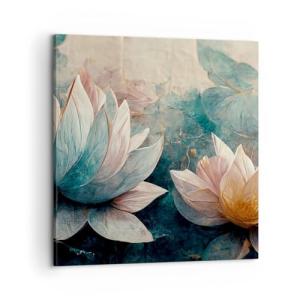 ARTTOR Lienzos decorativos Flores Arte Deco Loto Cuadro Sob…