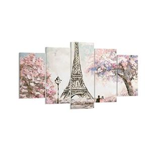 Cuadros Decoracion Salon Árboles Eiffle Pareja Francia Lien…