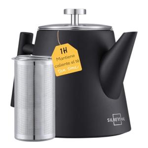 SILBERTHAL Tetera infusiones 1L - Mantiene el té caliente -…
