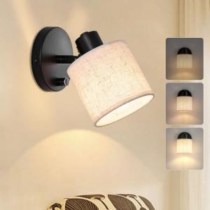 Lightess Lámpara de Pared Interior con Regulable Interrupto…
