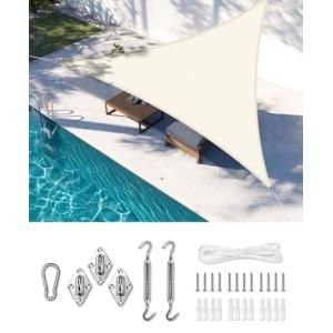 LOVE STORY Toldo Vela de Sombra 3x3x3m con Kit de Montaje T…