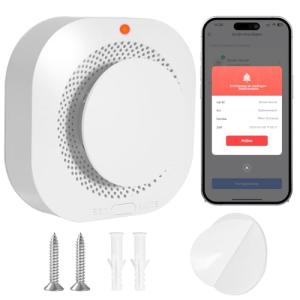 Inteligente Detector de Humo Wi-Fi, Detector de Humos con A…