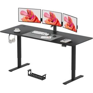 SANODESK QS Escritorio Elevable Eléctrico 180x80 cm, con Co…