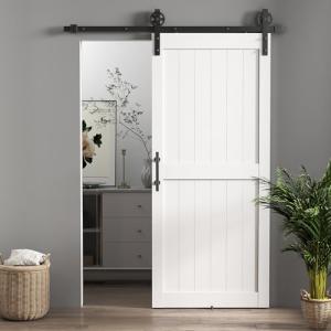 HOMCOM Puerta Corredera de Granero con Herrajes Puerta Corr…