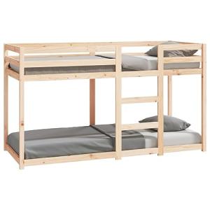 vidaXL Litera Mueble Cama Individual Doble Dormitorio Escal…