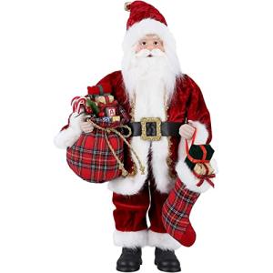 Uten Santa Claus Figura Bolsa de Regalo de pie y Cuerno 18…