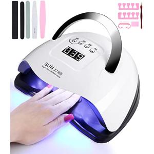 220W Lampara LED Uñas, Profesional Lámpara Secadora de Uñas…