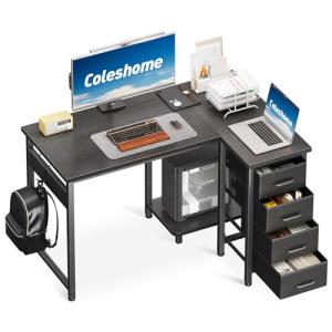 Coleshome Escritorio de Esquina, Escritorio en Forma de L c…
