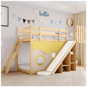Racxily Litera de 90 x 200 cm, cama para niños con escalera…