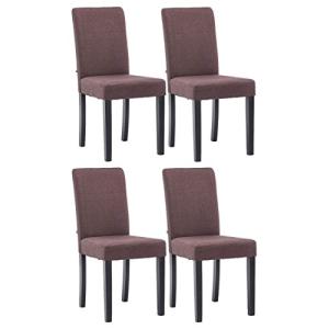 CLP Set De 4 Sillas De Comedor Ina Acolchadas En Tela I Jue…