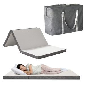 VILAVI Colchón plegable de cama triple de 4 pulgadas, cama…
