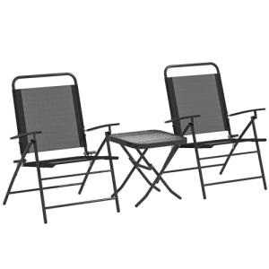 Outsunny Conjunto de Mesa y Sillas de Terraza Exterior de 3…