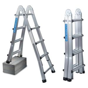 UZIRO Escalera Telescópica Plegable Articulada de Aluminio…