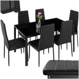 TecTake® Conjunto de Mesa y 6 Sillas de Comedor, Atractivo…