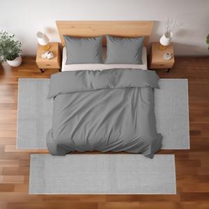 HomebyHome Juego de 3 alfombras para dormitorio, aspecto de…