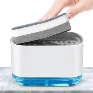 Alyvisun Dispensador Jabon Cocina con Soporte de Esponja, D…