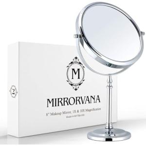 Mirrorvana Espejo de Mesa, Espejo Aumento 10X sin Luz, Espe…