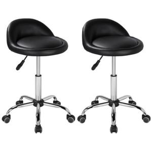 Yaheetech 2pcs Taburetes de Salón Giratorio Ajustable en Al…