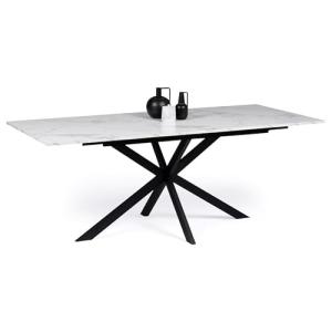 IDMarket – Mesa de comedor extensible rectangular Alix 6-10…