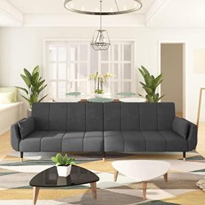 MOONAIRY Sofá Cama de 2 plazas con Dos Almohadas, Sillon Ca…