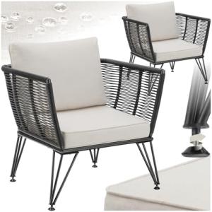 TecTake® Sillas de Jardin Exterior de Ratán, Sillones de Ja…