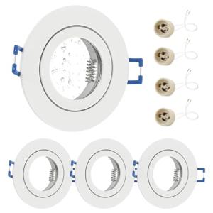 GeyouLux Marco Foco Empotrable Blanco Incl. GU10 Zócalo IP4…