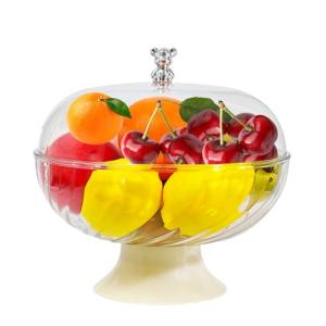 Fopudy Frutero de encimera con tapa para cocina, cuenco dec…