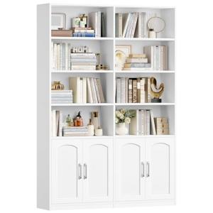 FirFurd Estantería con Puertas, Librería con Puertas, Libre…