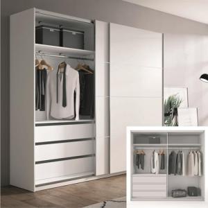 HABITMOBEL Armario Ropero con Gran cajonera Interior de 72c…