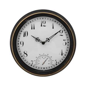 Pqahffowr Reloj de Pared Impermeable para Exteriores con Te…