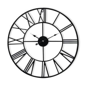 Antic by Casa Chic – Gran Reloj de Pared Metálico con Mecan…